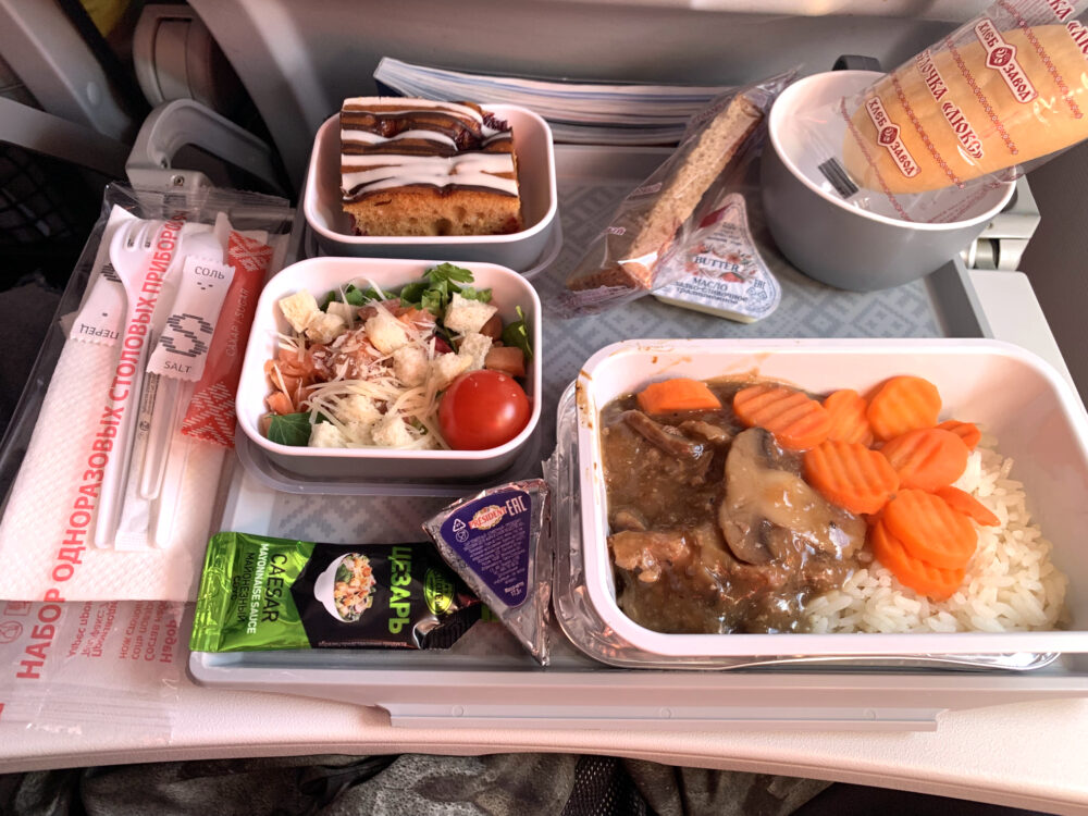 Comida en vuelo de Aeroflot